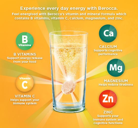 Berocca Energy 芒果橙味泡腾片 60 片 独家规格