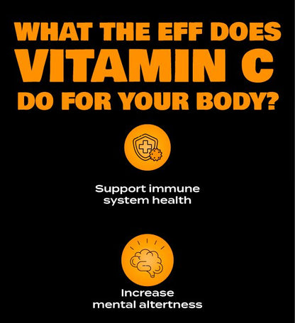 Wakey Wakey Caffeine Plus Immunity Effervescent Orange Flavour 17 Tablets