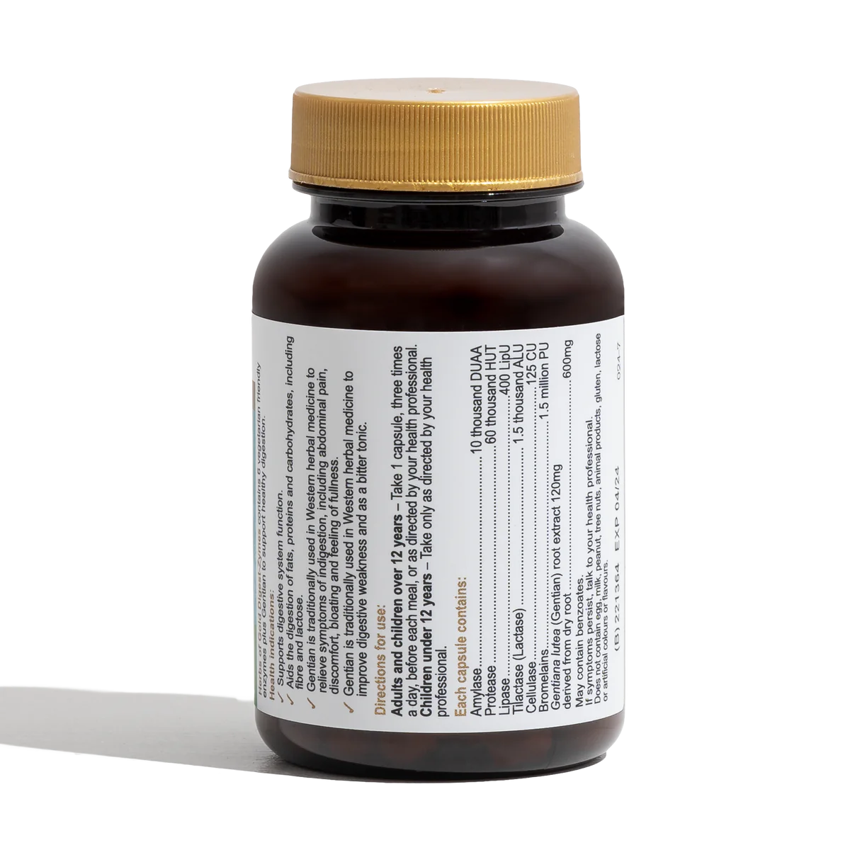 Herbs of Gold 消化酶 60 粒胶囊