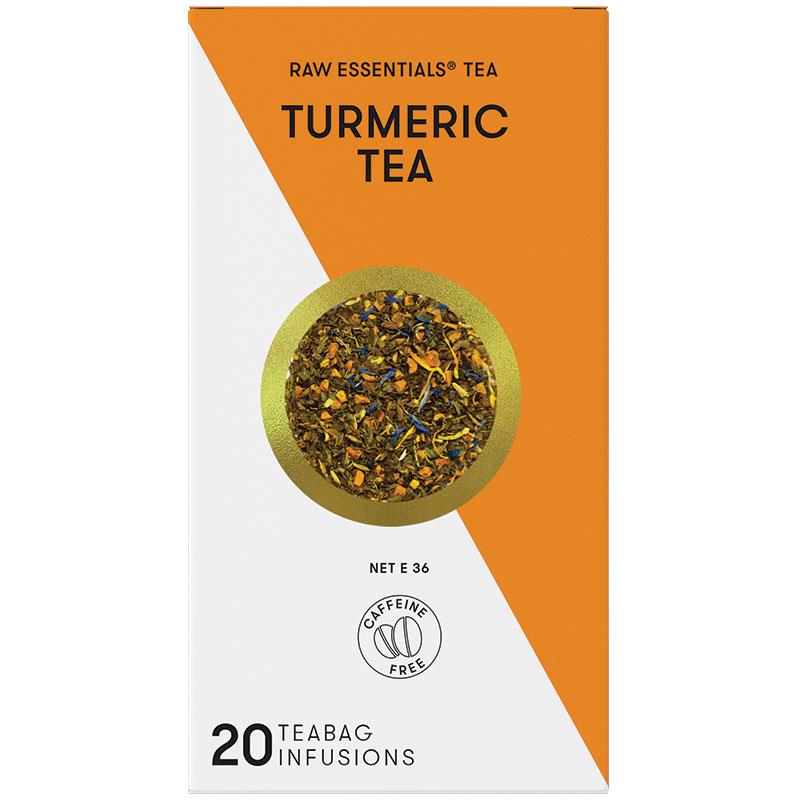Trà nghệ Raw Essentials Tea Turmeric Infusions 20 túi trà 