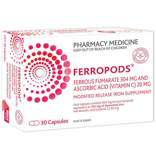 Ferropods Sắt &amp; Vitamin C 30 Viên 
