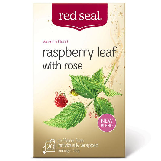 Trà lá mâm xôi Red Seal với hoa hồng 20 túi lọc 