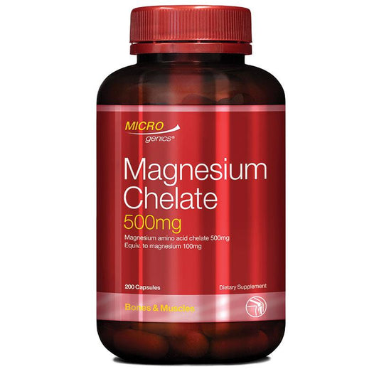 Microgenics Magnesium Chelate 500mg 200 Viên Nang 