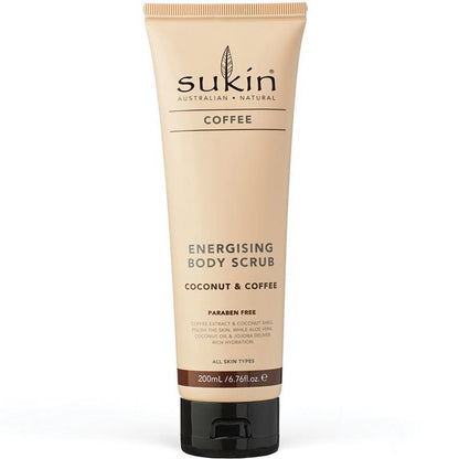 Sukin 咖啡椰子活力身体磨砂膏 200ml 