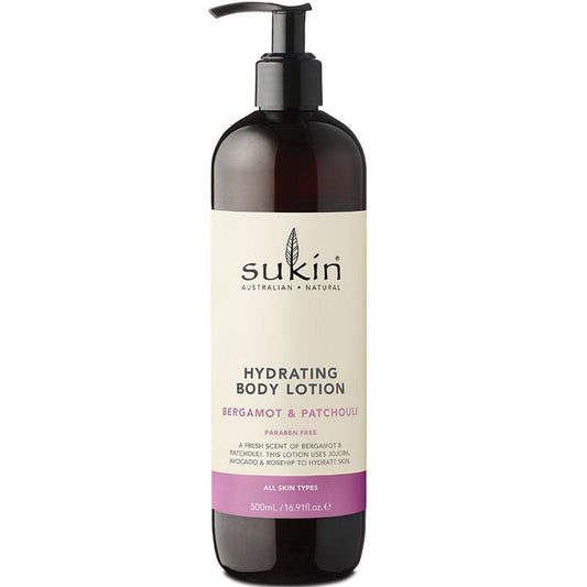 Sukin 保湿身体乳 佛手柑和广藿香 500ml 