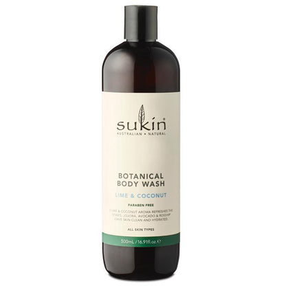 Sukin 植物沐浴露 青柠椰子味 500ml 
