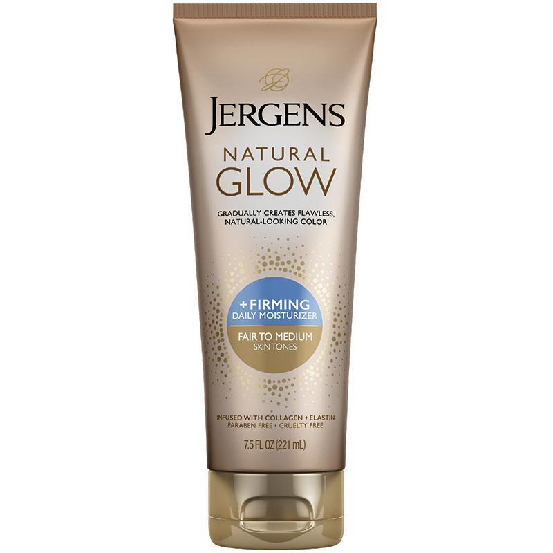 Kem dưỡng ẩm làm săn chắc da Jergens Natural Glow cho tông da sáng đến trung bình 221ml 