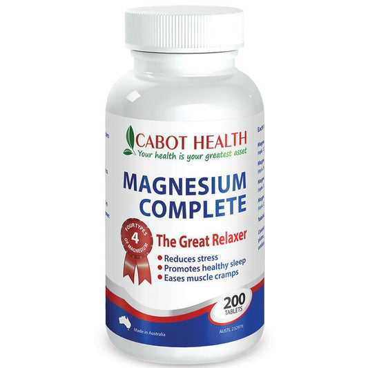 Cabot Health HD Magnesium Complete 200 Viên 