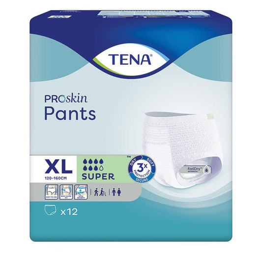 Tena Pants Proskin Super X Large 12 Pack