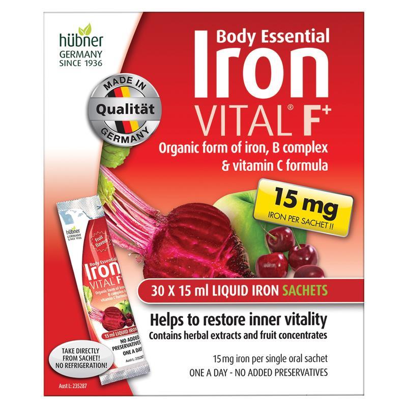 Body Essential Iron Vital F+ 30 x 15毫升液体小袋