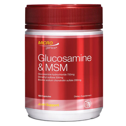 Microgenics Glucosamine &amp; MSM 180 Viên Nang 