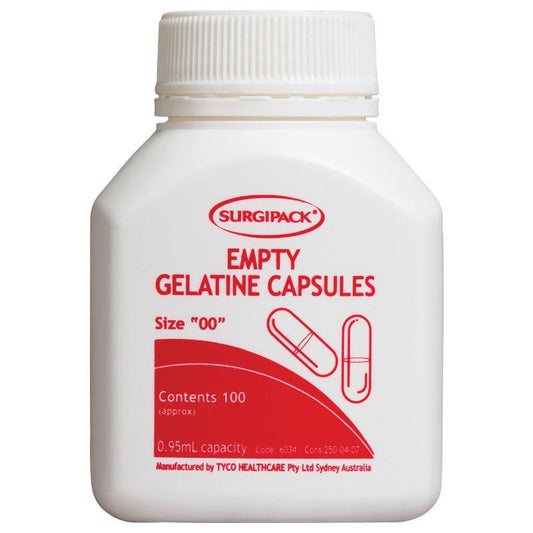 Viên nang Gelatin Surgipack rỗng cỡ 00 100 viên 