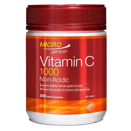 Microgenics Vitamin C 1000 Không Có Tính Axit 200 Viên Nang 