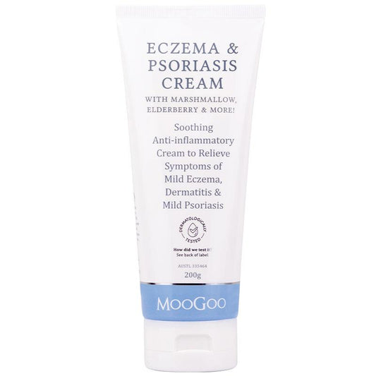 MooGoo Eczema & Psoriasis Cream With Marshmallow & Elderberry 200g
