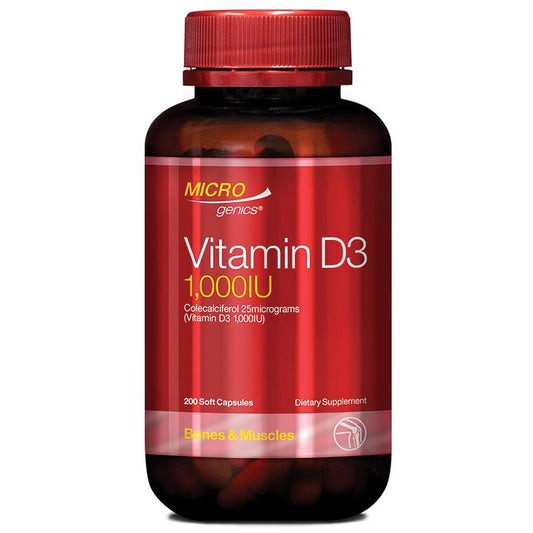 Microgenics Vitamin D3 1000IU 200 Viên Nang 