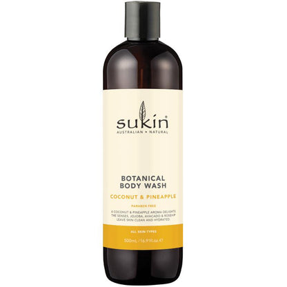 Sukin 植物沐浴露 菠萝和椰子 500ml 