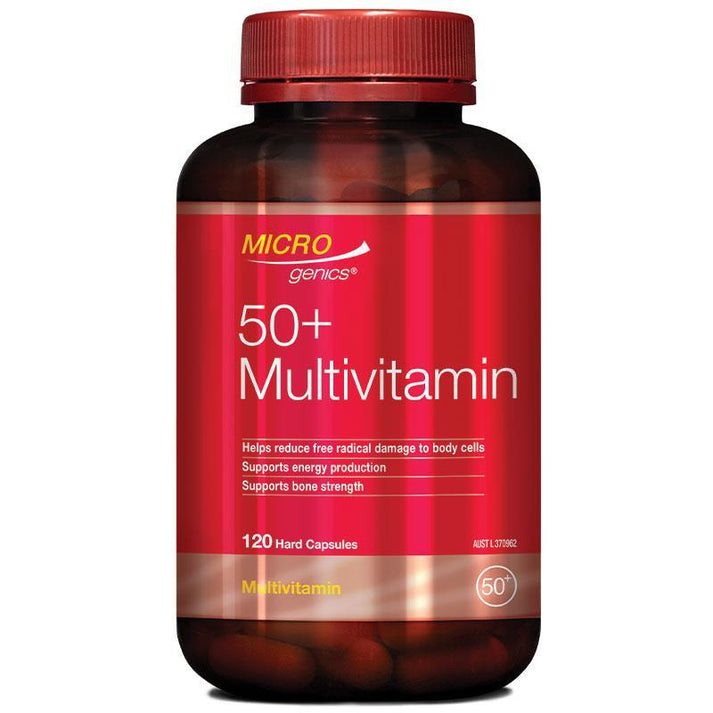 Microgenics 50+ Multivitamin 120 Capsules – Pill Plus Australia