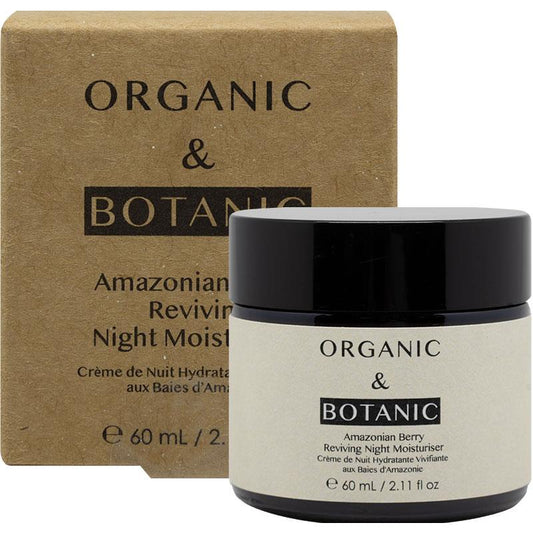 Kem dưỡng ẩm ban đêm phục hồi da Amazonian Berry hữu cơ &amp; thực vật 50ml
