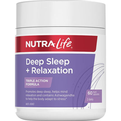 Nutra-Life 深度睡眠+放松 60 粒胶囊