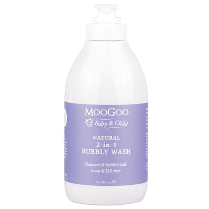 MooGoo Baby And Child 2 In 1 Bubbly Wash 1 Litre