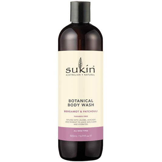 Sukin 植物沐浴露 佛手柑和广藿香 500ml 