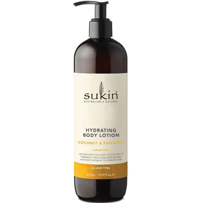 Sukin 保湿身体乳 菠萝和椰子 500ml 