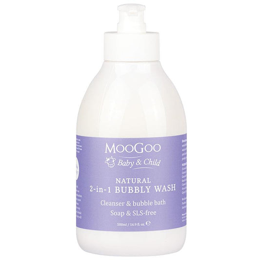 Sữa tắm gội MooGoo Baby And Child 2 trong 1 sủi bọt 500ml 