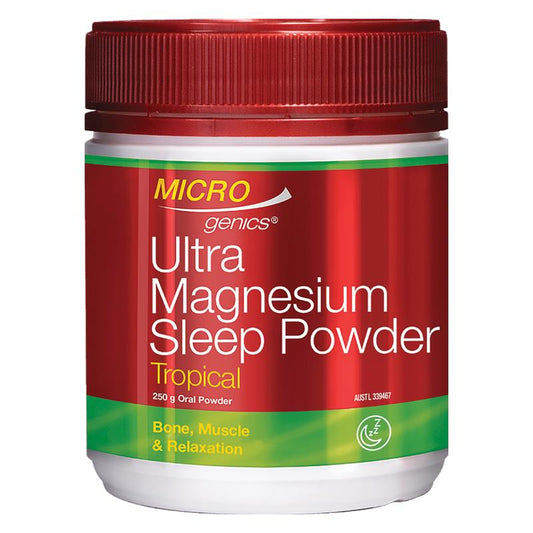 Bột bổ sung Magie Ultra Sleep hương nhiệt đới Microgenics 250g 