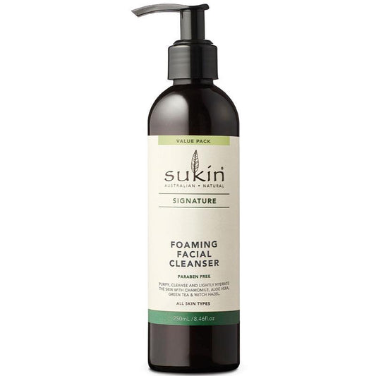 Sữa rửa mặt tạo bọt Sukin Signature dạng bơm 250ml 