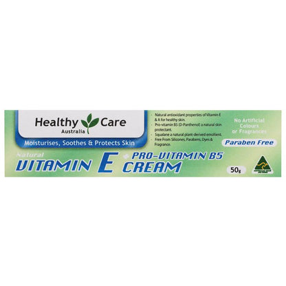 Healthy Care Vitamin E + Pro Vitamin B5 Cream 50g