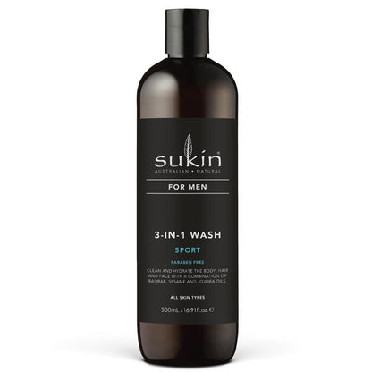Sukin 男士三效合一运动沐浴露 500ml 