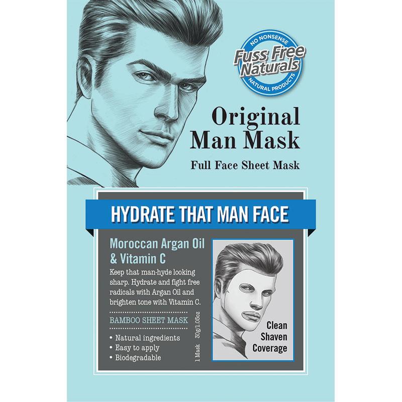 Mặt nạ giấy toàn mặt Vitamin C Naturals Man Mask Fuss Free 