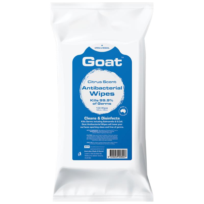 Khăn lau bề mặt kháng khuẩn Goat 100 miếng 