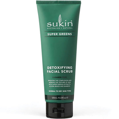 Sukin Super Greens Detoxifying Facial Scrub 125ml