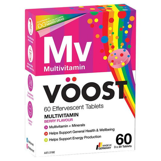 Viên sủi Voost Multivitamin Berry 60 viên 