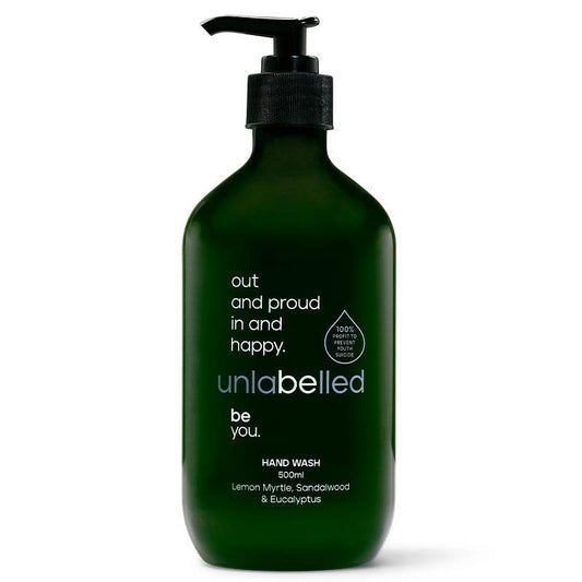 Unlabelled Lemon Myrtle Sandalwood & Eucalyptus Hand Wash 500ml