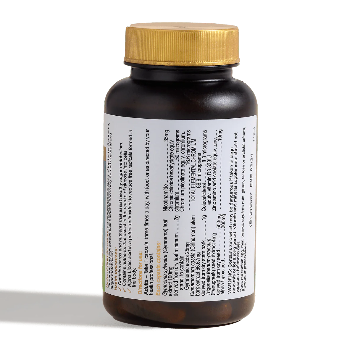 Herbs of Gold GlucoPlex 60粒胶囊