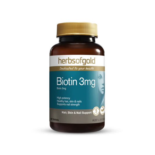 Herbs of Gold 生物素 3 毫克 60 粒胶囊