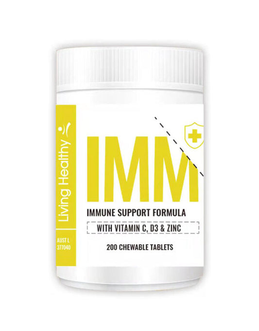 Living Healthy 免疫支持配方，200 片咀嚼片