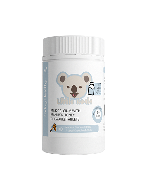 Living Healthy 牛奶钙麦卢卡蜂蜜咀嚼片 100 片