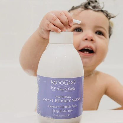 MooGoo Baby And Child 2 In 1 Bubbly Wash 500ml