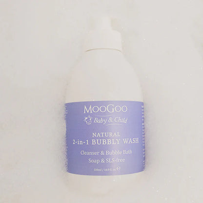 MooGoo Baby And Child 2 In 1 Bubbly Wash 500ml