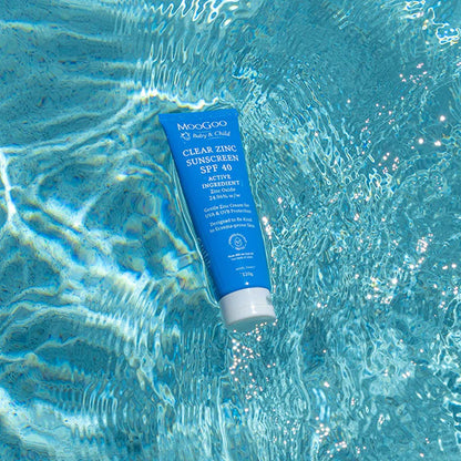 MooGoo Baby And Child Clear Zinc Sunscreen SPF40 120g