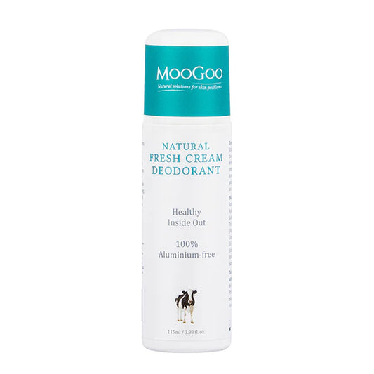 MooGoo Natural Fresh Cream Deodorant Lemon Myrtle 115ml