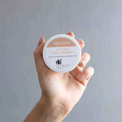 MooGoo Natural Shea Sorbet Intense Moisturising Vanilla Butter Balm 50g