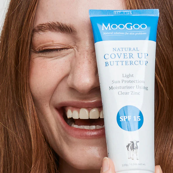 MooGoo Natural Cover Up Buttercup Moisturiser SPF 15 120g
