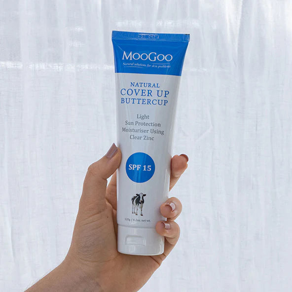 MooGoo Natural Cover Up Buttercup Moisturiser SPF 15 120g
