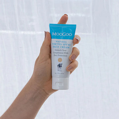 MooGoo Natural Tinted SPF40 Face Cream 50g