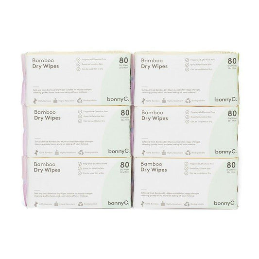 bonnyC Bunch 6片装干湿巾套装