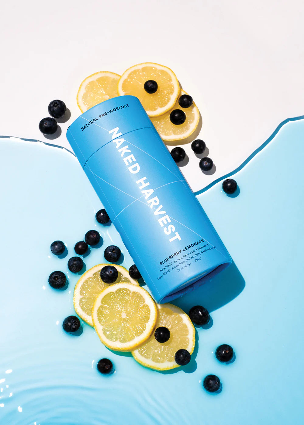 Naked Harvest Blueberry Lemonade Natural Pre-workout 
